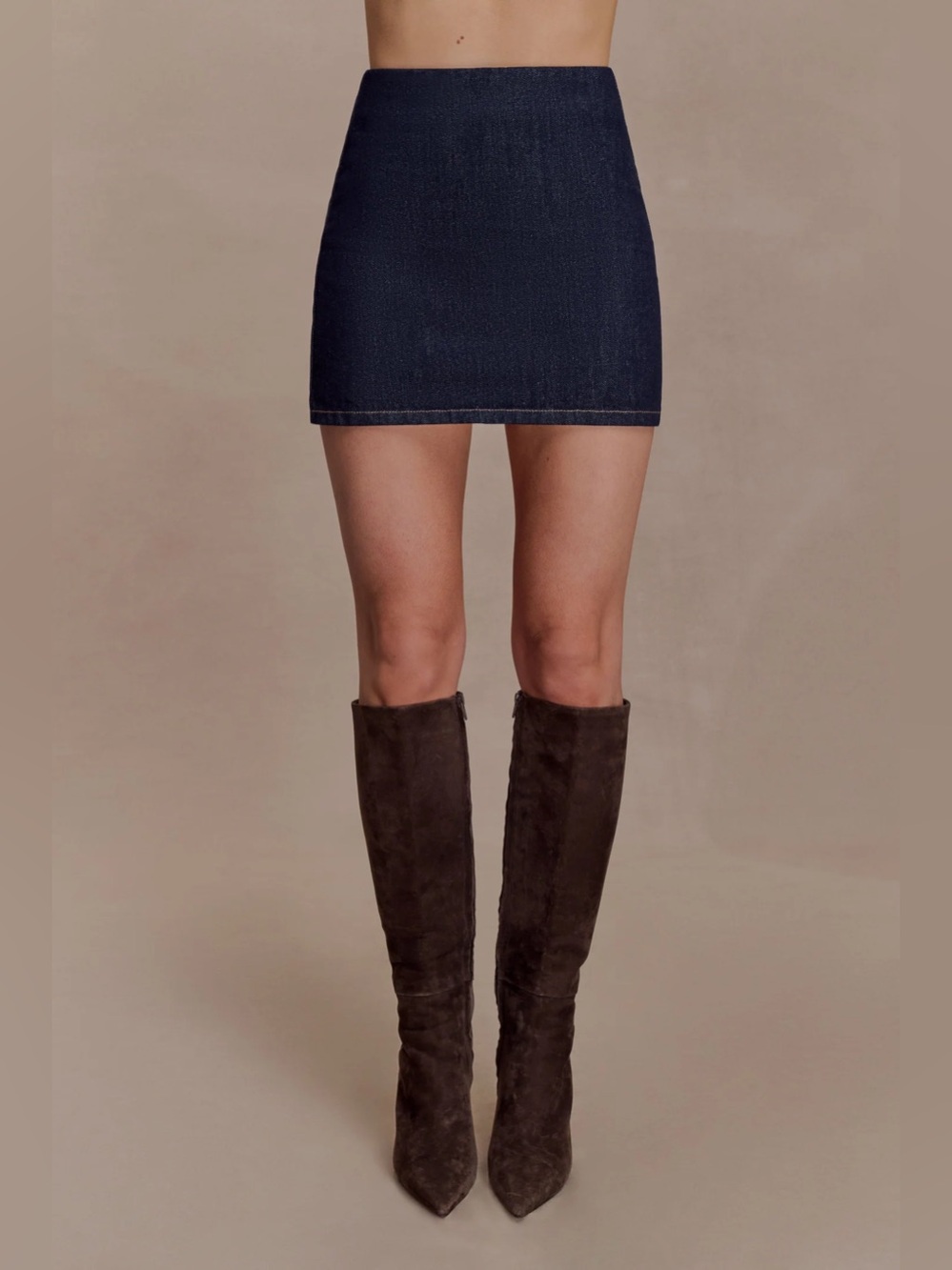 MESHKI Olandria Denim Jacket & Ellie Mini Skirt Set NWT M/S TikTok Viral Western - Picture 5 of 9